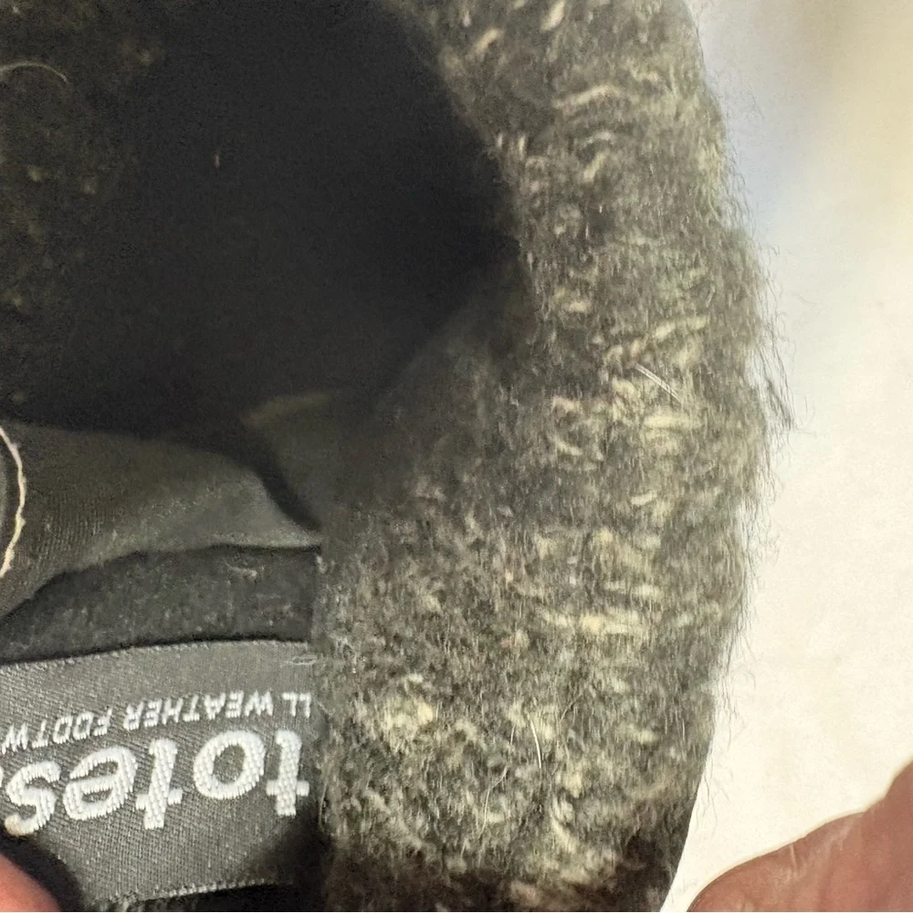 Black Faux Fur Lined Boots - Picture 5 of 6